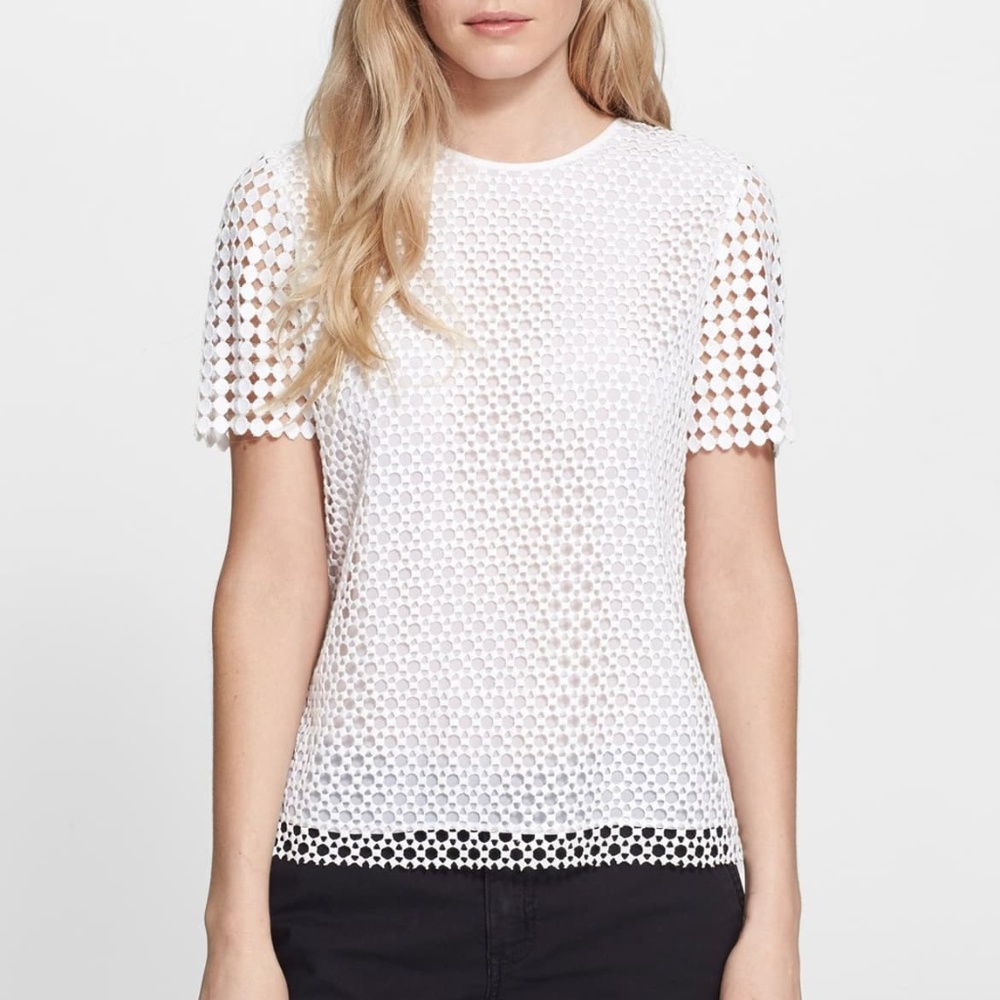 Crescent' Guipure Lace Blouse TORY BURCH